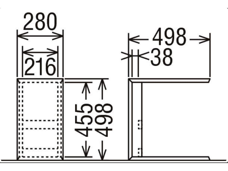 サイドテーブル TU1752 MK