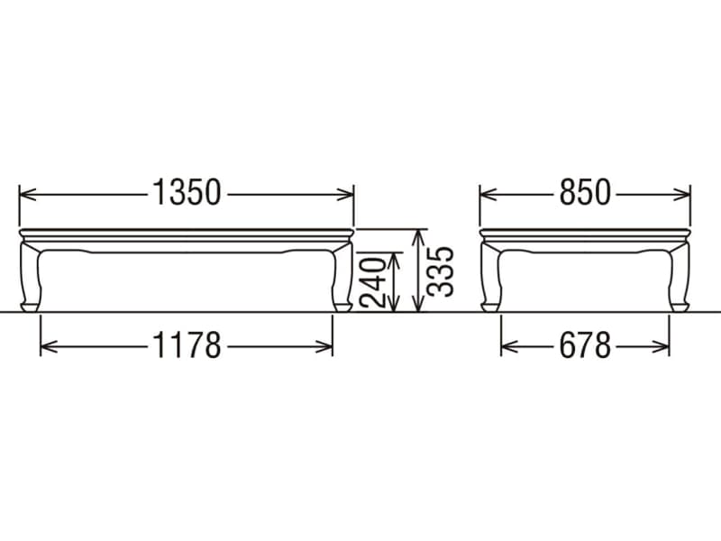 BE4700 KG / KH 花梨座卓 4.5尺