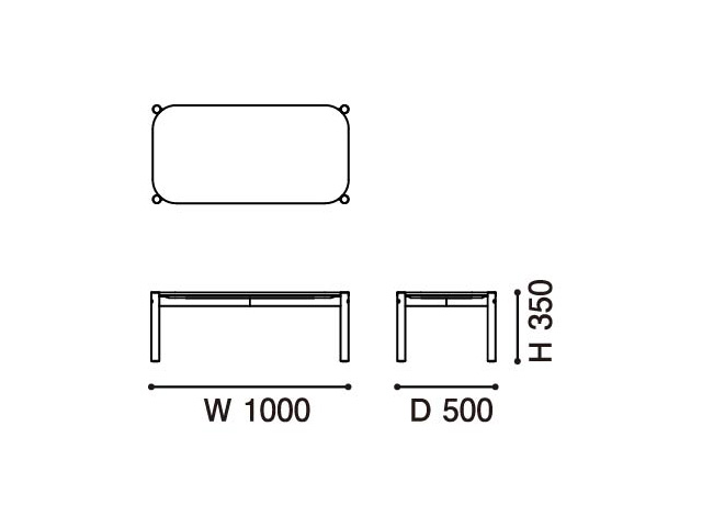 キャストール ローテーブル 100