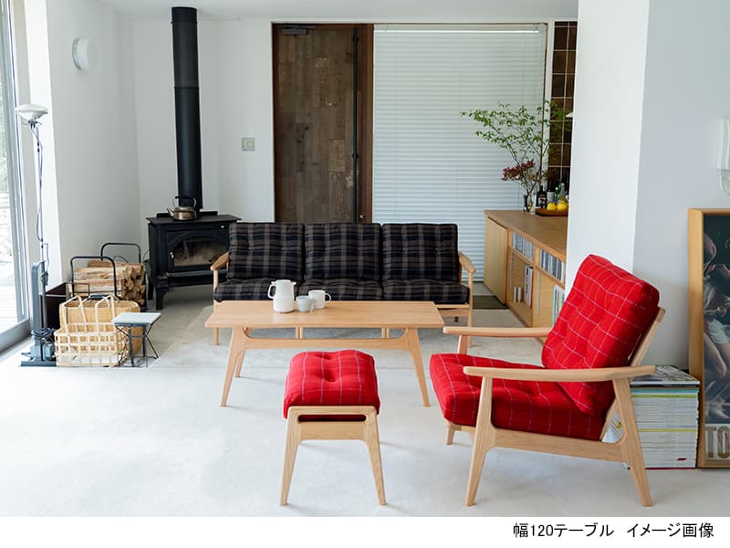 オークフレーム コーヒーテーブル120 3038-□