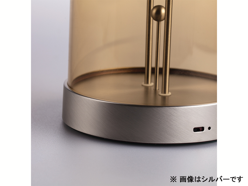 AMBER LED ポータブル ランプ シルバー