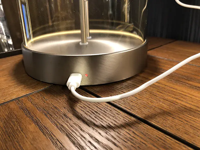 AMBER LED ポータブル ランプ シルバー