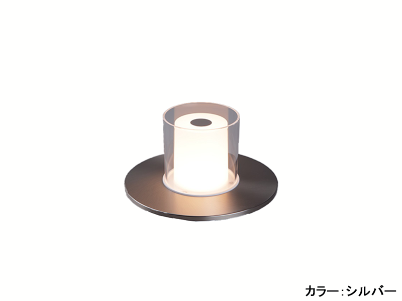 CANDLE LED ポータブル ランプ シルバー