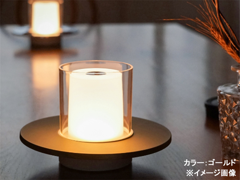 CANDLE LED ポータブル ランプ シルバー