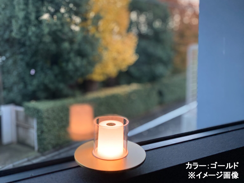 CANDLE LED ポータブル ランプ シルバー
