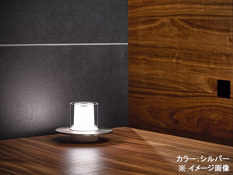 CANDLE LED ポータブル ランプ シルバー