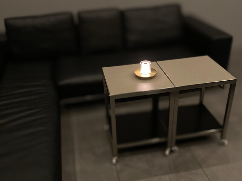 CANDLE LED ポータブル ランプ シルバー