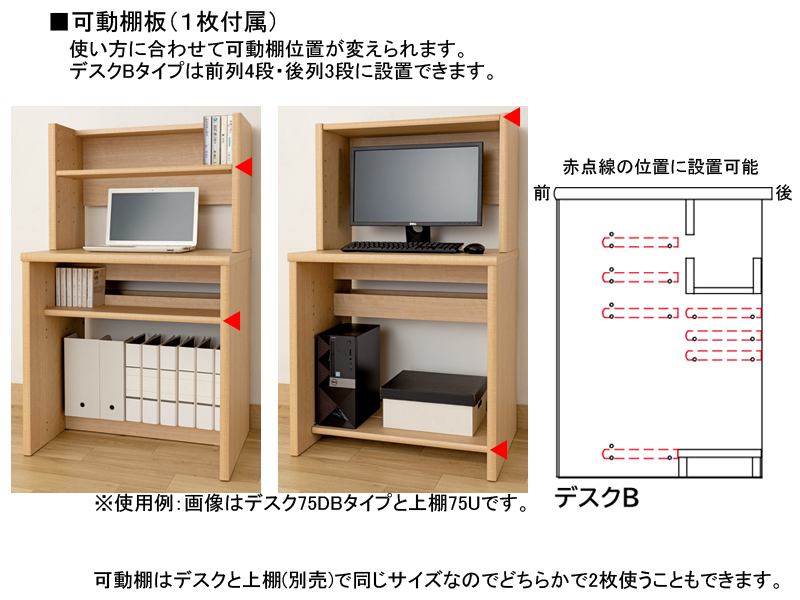 アコード 75DBタイプ デスク