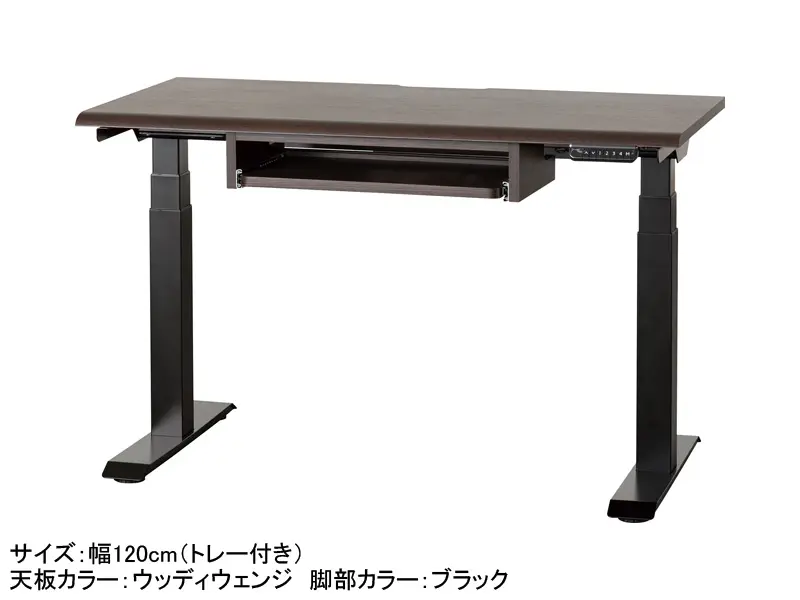JDEA 電動昇降デスク 幅120cm トレー付き