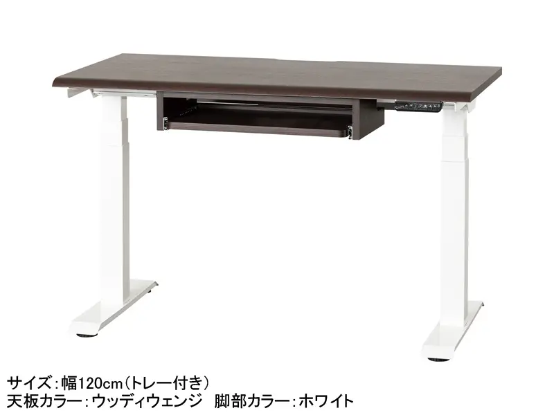 JDEA 電動昇降デスク 幅120cm トレー付き