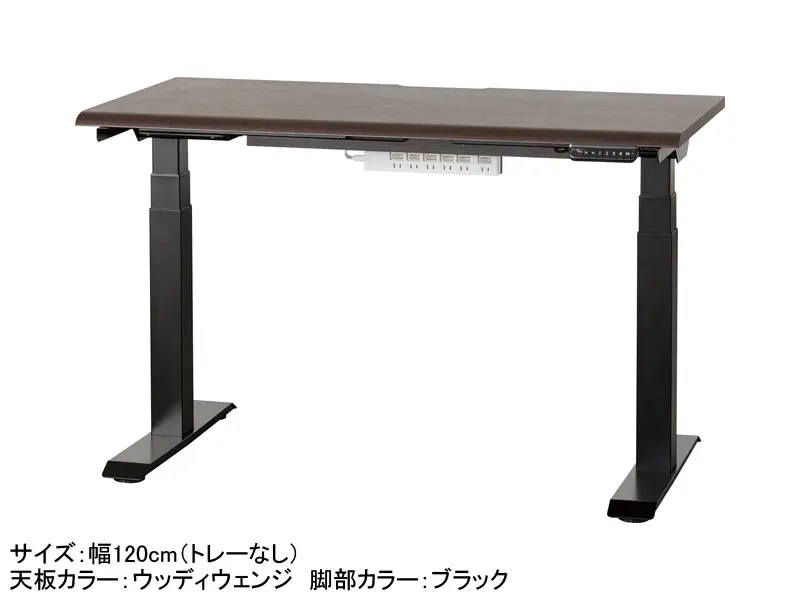 JDEB 電動昇降デスク 幅120cm トレー無し