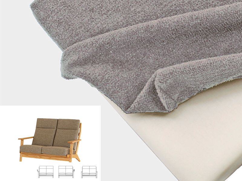 LC077/LC074-2LP/2RP/2P ソファ（ウレタン）替えカバー2PC