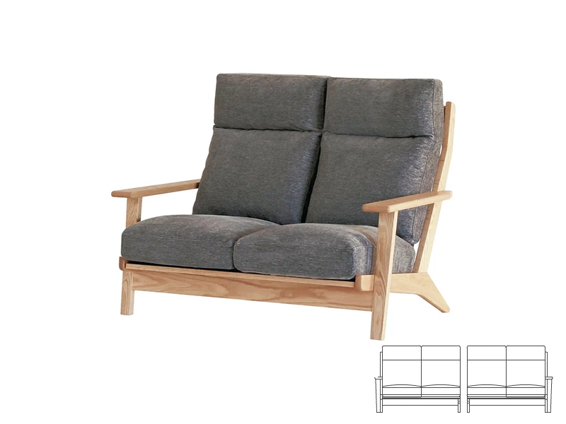 LC077/LC074-2LJ/2RJ ソファ（フェザー+ウレタン）