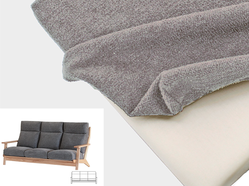 LC077/LC074-3JW ソファ（フェザー+ウレタン）替えカバー 3JWC