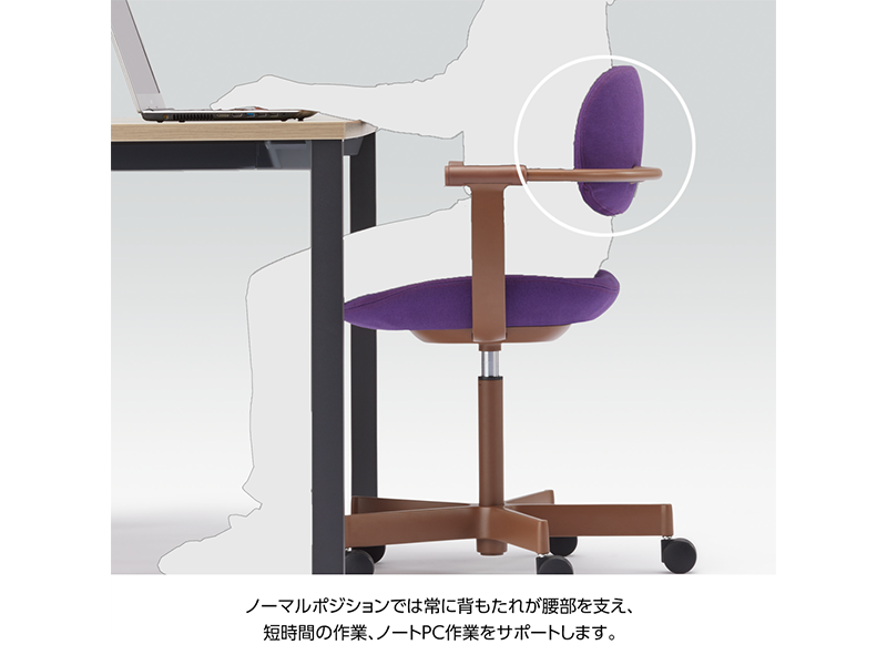 バーテブラ03 KG-825SD 5本脚チェア／本体カラーグリーン(G1)