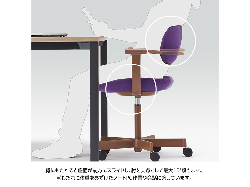 バーテブラ03 KG-825SD 5本脚チェア／本体カラーグリーン(G1)