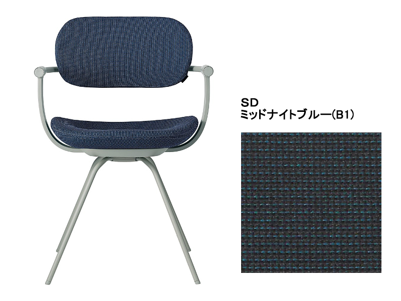 バーテブラ03 KG-855SD 4本スティール脚回転チェア／本体カラーオリーブ(L4)
