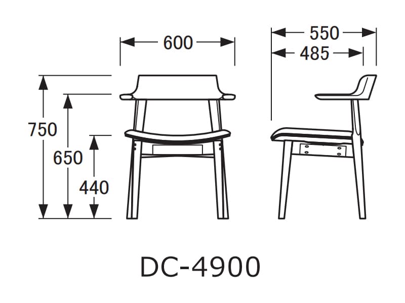 No.4900 ダイニングチェア DA-4900