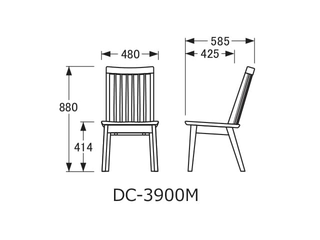 No.3900 ダイニングチェア DC-3900M