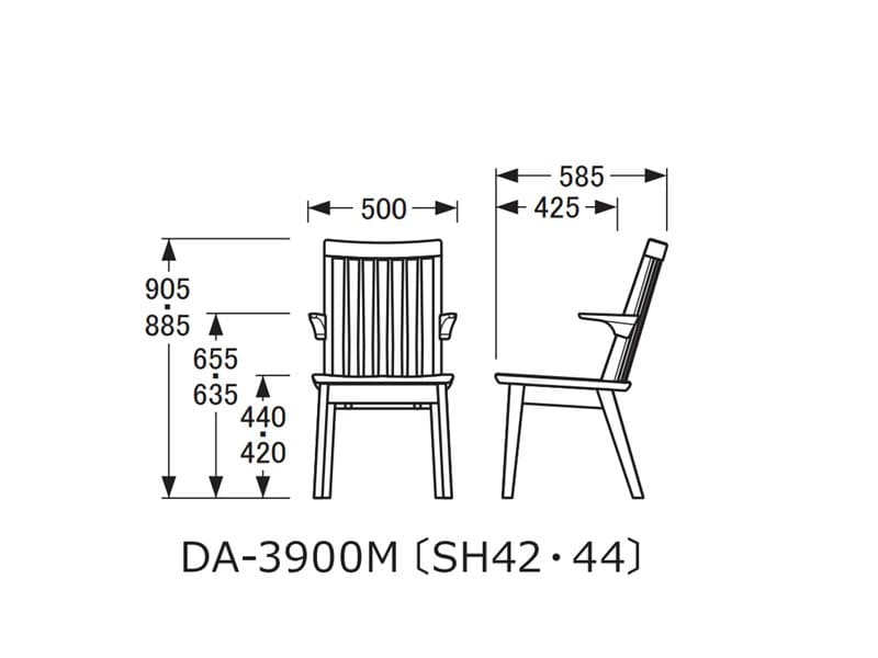 No.3900 ダイニングチェア DA-3900M