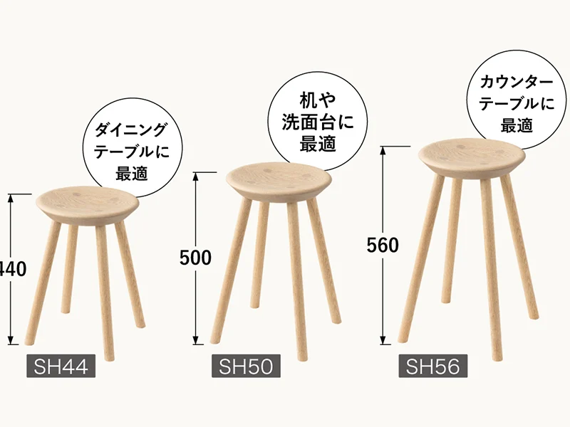 No.7509 スツールM(ウォルナット)