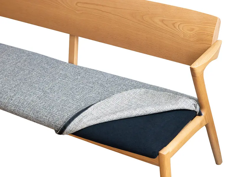 No.8250 背付きベンチ カバーリングタイプ（140cm）