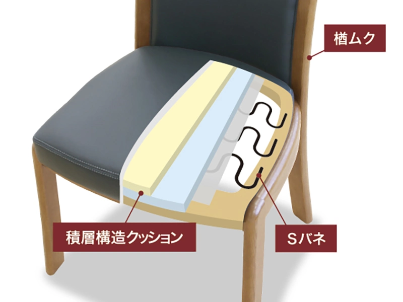 DA-1800R ラウンドアームチェア(No.1800 ダイニングチェア)