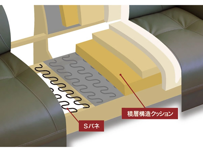 WL-2100 [162] 2.5P ソファ [No.2100 リビングチェア]