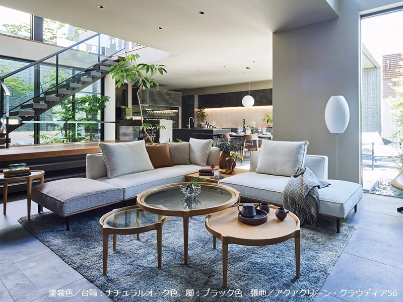 SL-6000 [121] 肘無ソファ 全 [No.6000 リビングチェア]