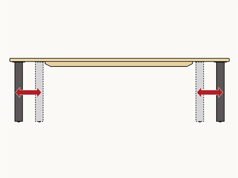 DTH-4850 ダイニングテーブル（150cm x 90cm）