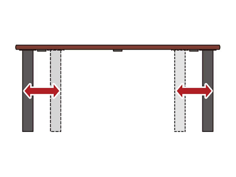 DTH-4959 ダイニングテーブル（150cm x 90cm）