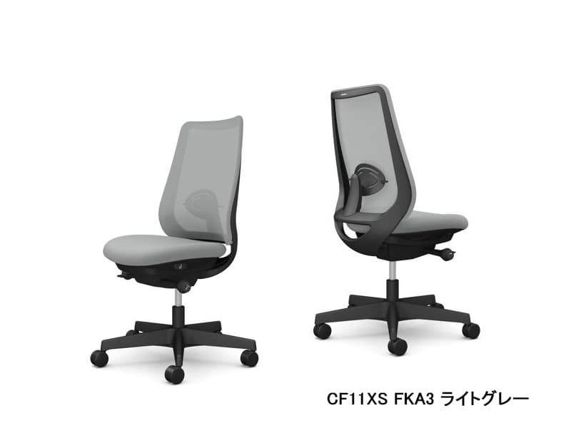 ポータム CF11XS スタンダードバック/メッシュタイプ/ブラックフレーム/肘なし/ランバーサポート付き