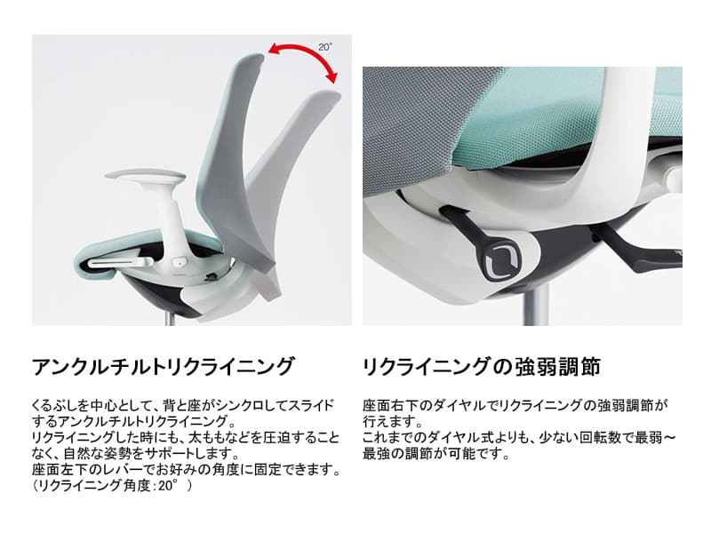 スフィア 座面奥行調節なしタイプ CT1CAC/DAC/CFC/DFC ハイバック/ホワイトボディ/肘なし