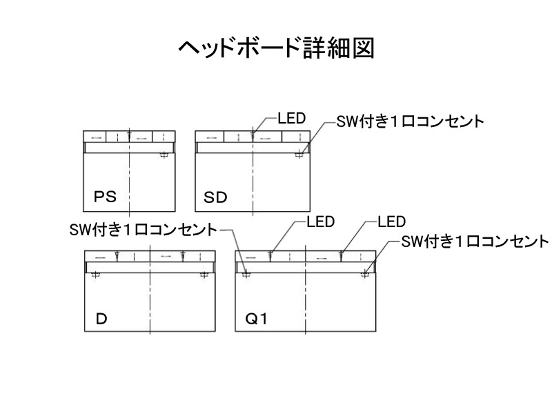 イーチョイス3005 引出し付き ベッドフレーム シングル