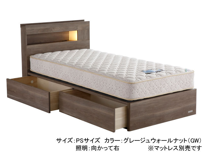 イーチョイス3006 引出し付き ベッドフレーム セミダブル