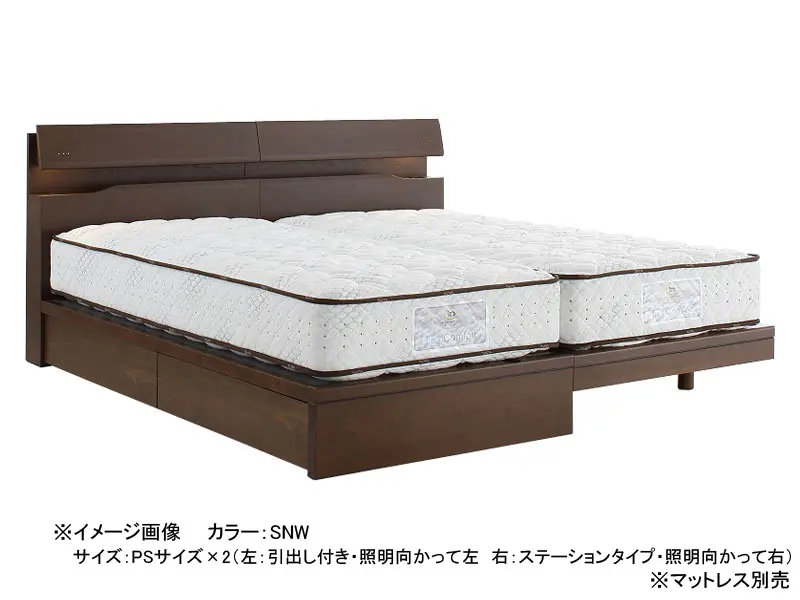 ホテルスタイル 599 引出し付き ベッドフレーム ダブル