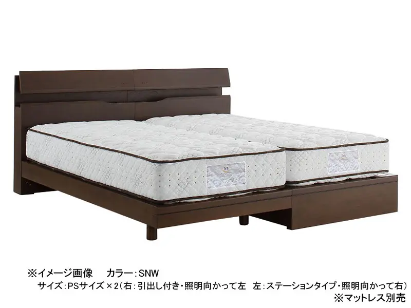 ホテルスタイル 599 引出し付き ベッドフレーム クイーン1
