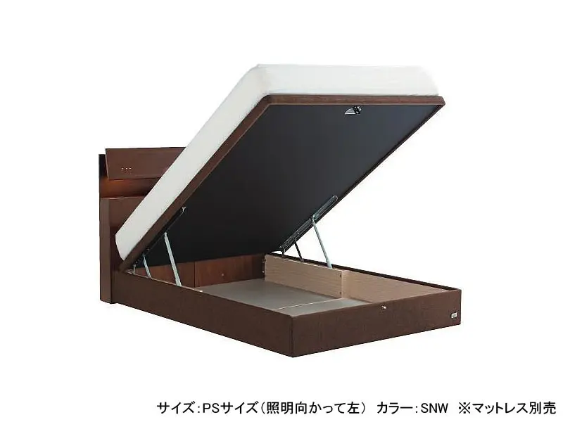 ホテルスタイル 599 リフトアップ収納 ベッドフレーム クイーン1