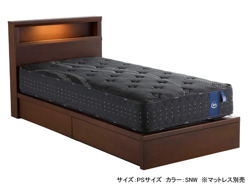 ホテルスタイル 601 引出し付き ベッドフレーム クイーン1
