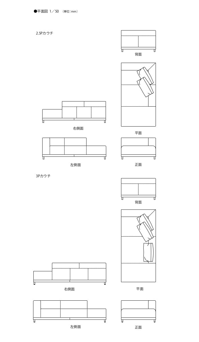 革張り時の縫い目図面04