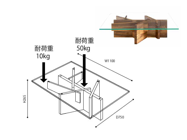 ロゼ アシェラ センターテーブル 110