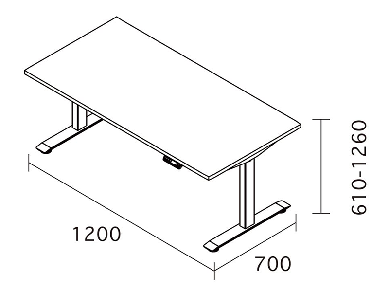 SMOOVA DD-HS120 ホリスタイプ電動昇降デスク スタンダード幅120cm×奥行70cm