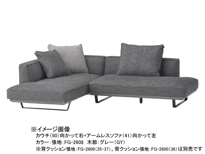 カストール 50 座面ソフトタイプ カウチソファ(向かって右)