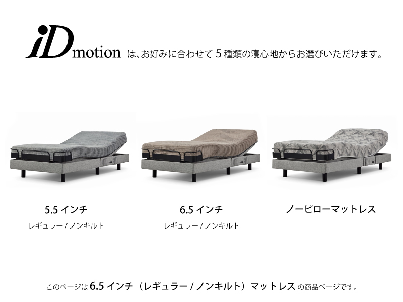 iDモーション 2モーター 電動ベッド(6.5マットレス付き)セミダブル