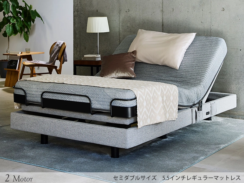 iDモーション 2モーター 電動ベッド(6.5マットレス付き)セミダブル