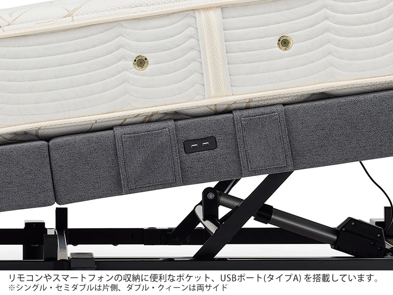 Eバランス 1モーター 電動ベッド SM2520004011 シングル