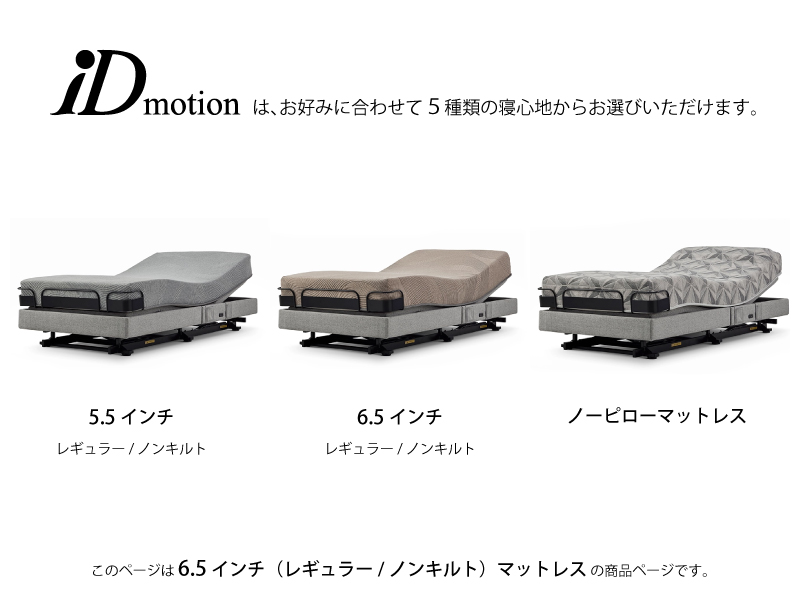 iDモーション 4モーター BSフラット2 電動ベッド(6.5マットレス付き)セミダブル