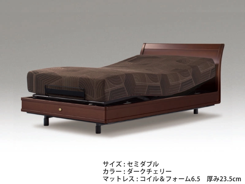 マキシマ グランデ 安全装置付き電動リクライニングベッド(マットレス付)セミダブル