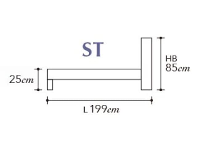 アーグ ステーション ベッドフレーム セミダブル