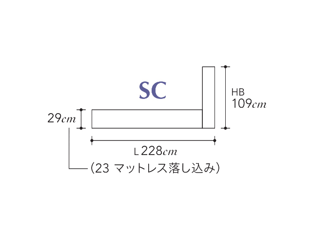 グロゼーユ フーガ ベッドフレーム クイーン